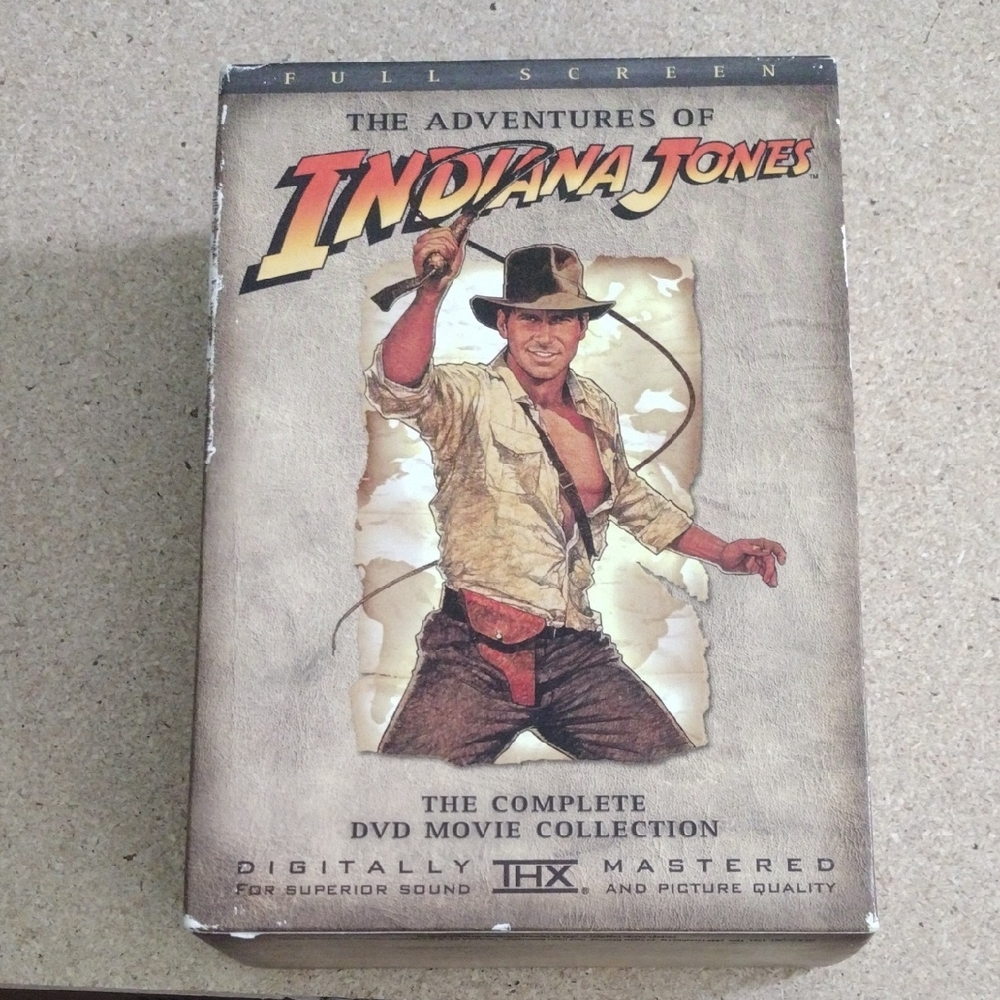 Complete DVD Movie Collection Of The Adventures Of Indiana Jones, Full Screen